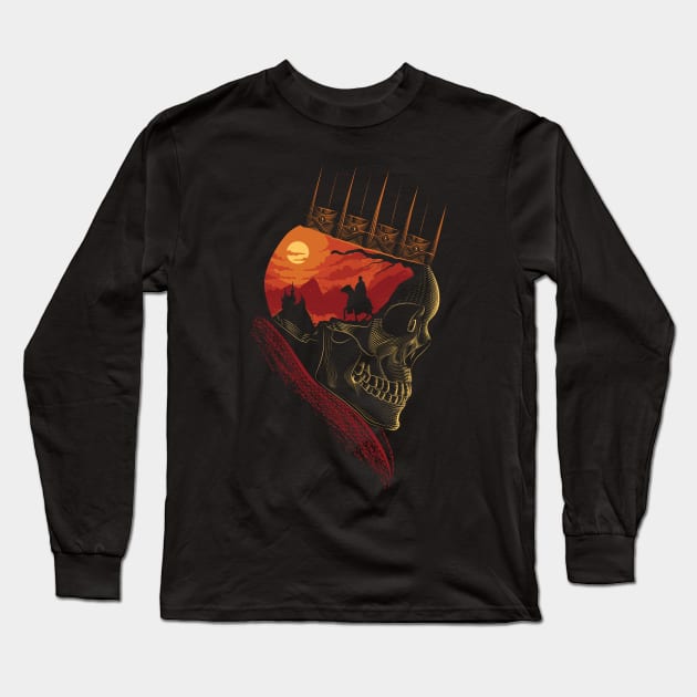 King Falls Long Sleeve T-Shirt by Sachpica